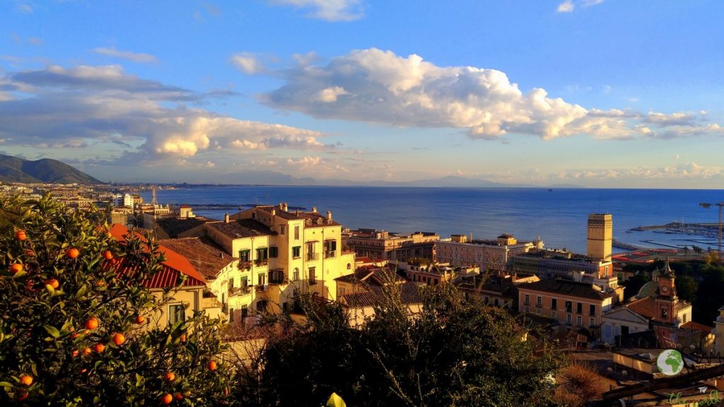 Vista su Salerno - Giardino della minerva, salerno, orto botanico